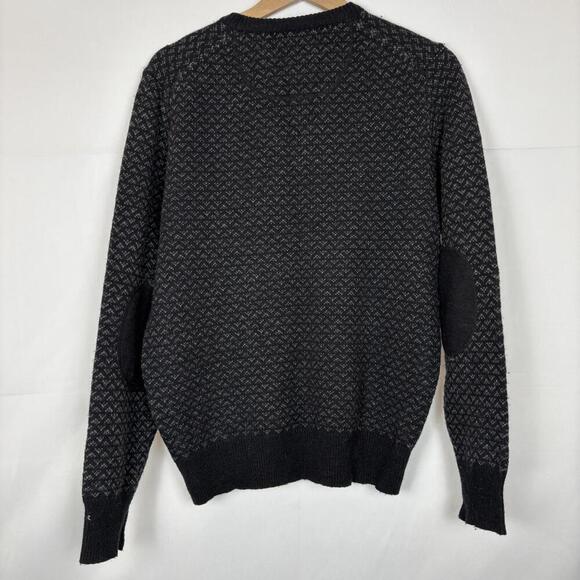Refectory Wool Blend Grey Sweater Size: M | Academic, Elbow Pads - Picture 5 of 7